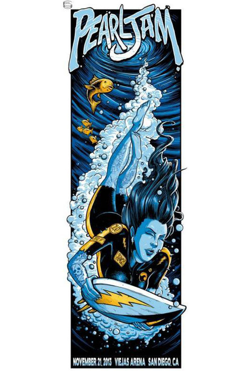 Pearl Jam: San Diego 2013 Poster