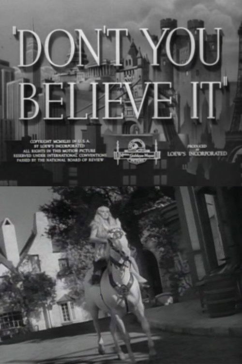 Don't You Believe It Poster