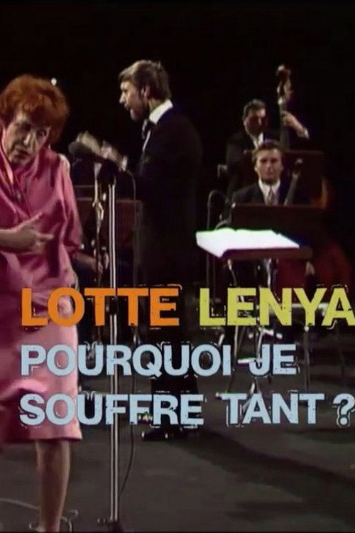 Lotte Lenya - Warum bin ich nicht froh? Poster