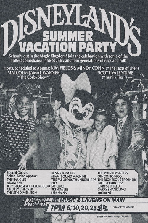 Disneyland's Summer Vacation Party Poster
