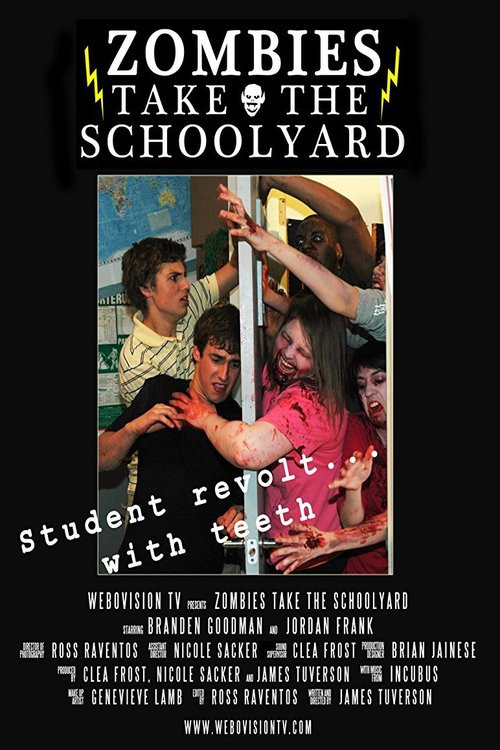 Zombies Take the Schoolyard Poster