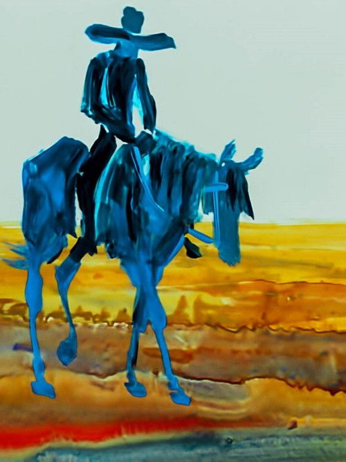 The Old Cowboy Poster