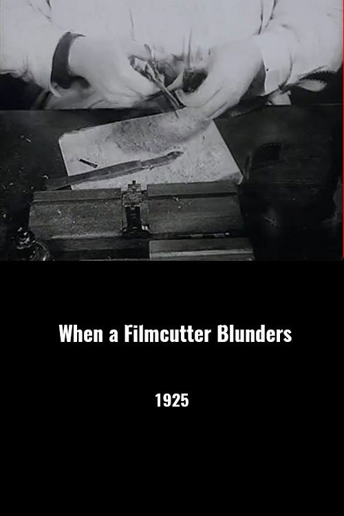 When a Filmcutter Blunders Poster