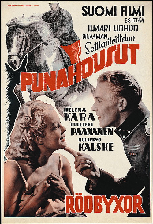 Punahousut Poster