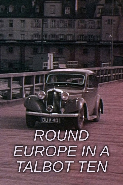 Round Europe in a Talbot Ten Poster