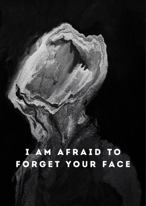 I Am Afraid to Forget Your Face Poster