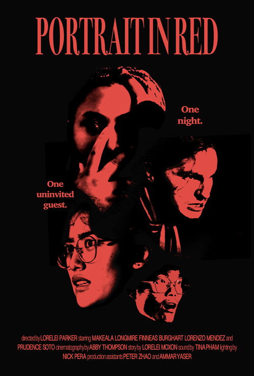 Portrait In Red Poster