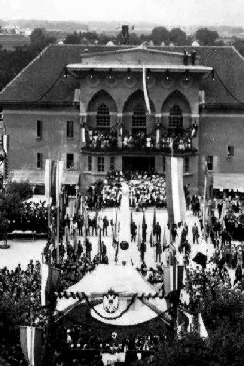 The Unveiling of the Monument to King Peter I in Kranj Poster