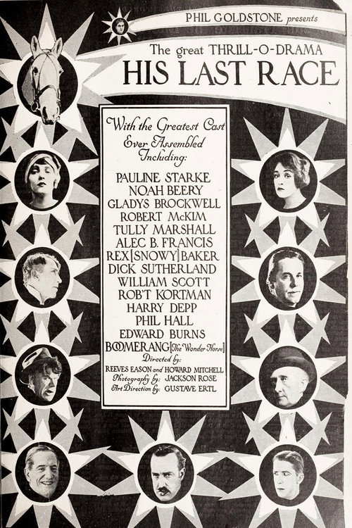 His Last Race Poster