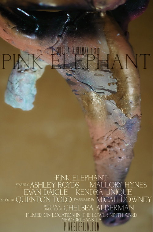 Pink Elephant Poster