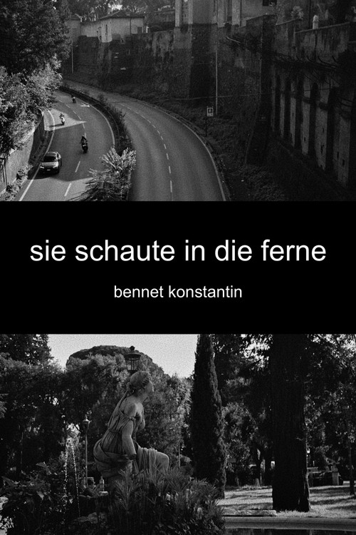 sie schaute in die ferne Poster