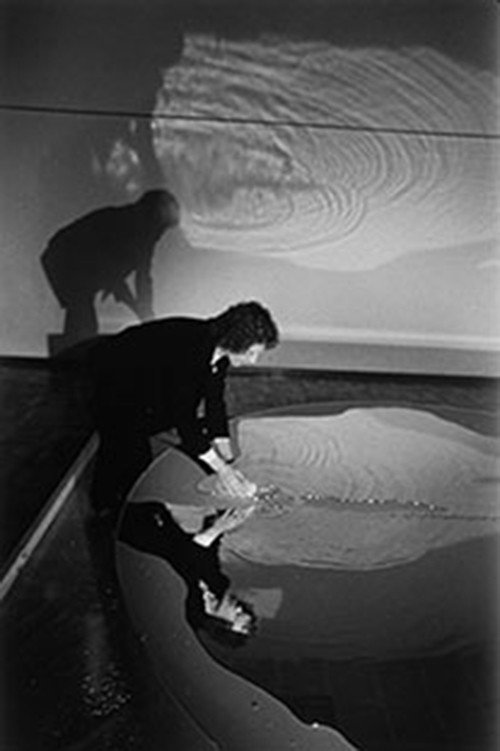 Video documentation of the piece Metal, by Eva Lootz Poster