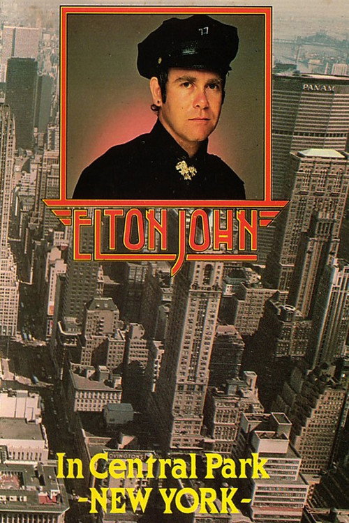 Elton John: Central Park, NYC 1980 Poster