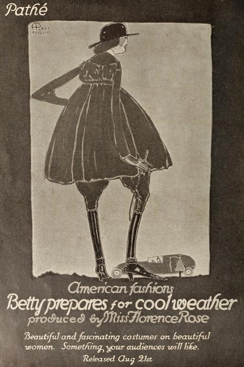 Florence Rose Fashions no. 2. Betty Prepares for Cool Weather Poster