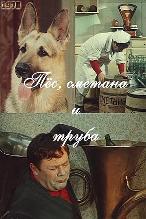 Пёс, сметана и труба Poster