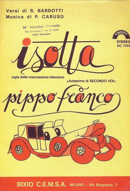 ISOTTA (SIGLA TV "SECONDO VOI") Poster