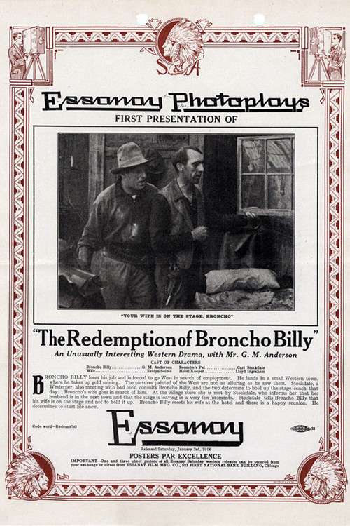 The Redemption of Broncho Billy Poster