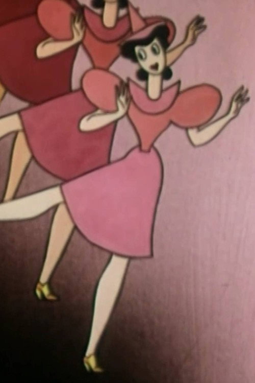 Frau Mode spielt auf Poster