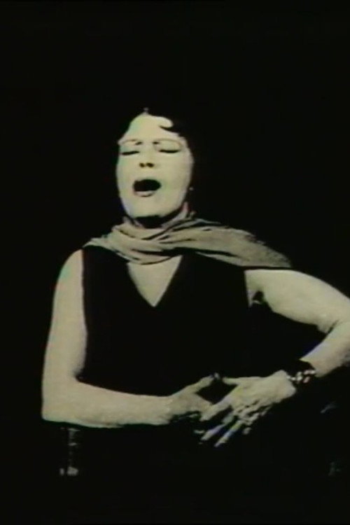 Damia: Concert en velours noir Poster