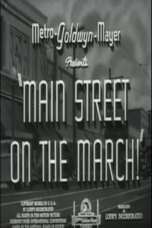 Main Street on the March! Poster