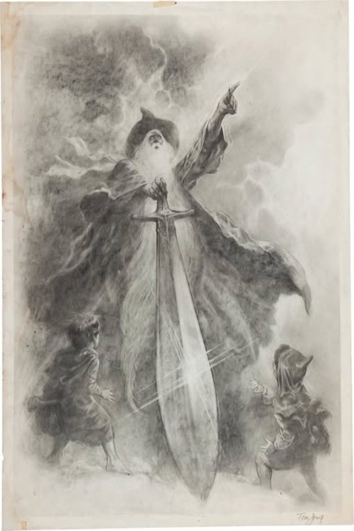 Forging Through the Darkness: The Ralph Bakshi Vision for 'The Lord of the Rings' Poster