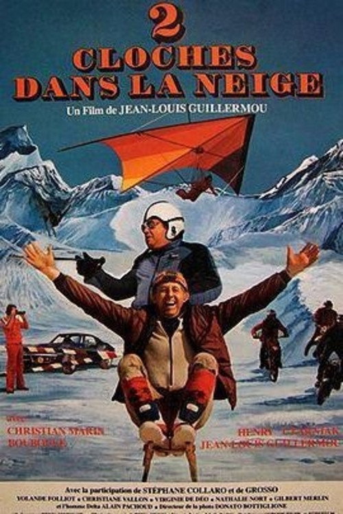 2 cloches dans la neige Poster