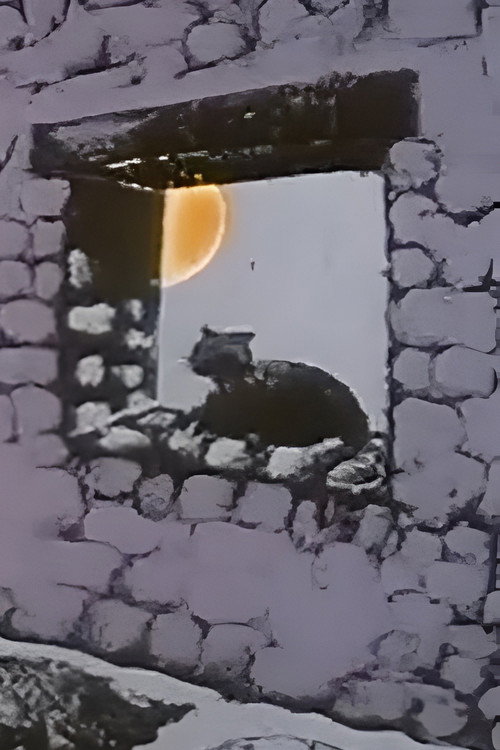 The Chameleon Cat Poster