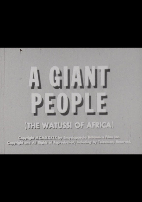 A Giant People (Watussi of Africa) Poster