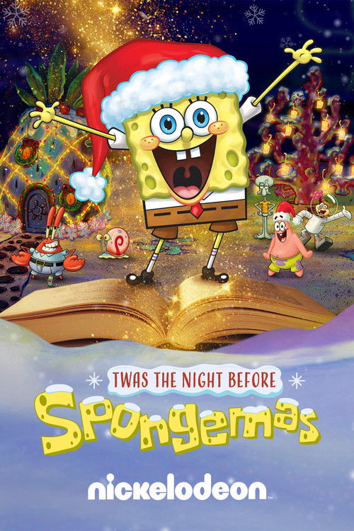 Twas The Night Before Spongemas Poster