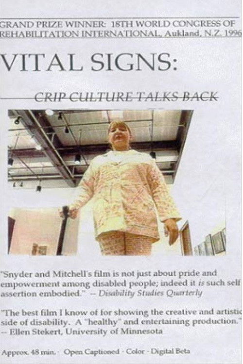 Vital Signs: Crip Culture Talks Back Poster