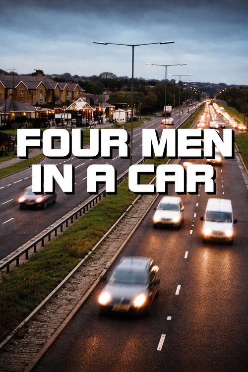 Four Men in a Car Poster