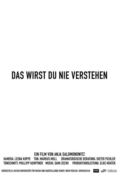 Das wirst du nie verstehen Poster