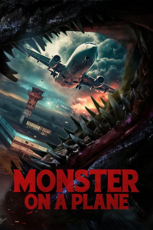 Monster on a Plane Poster