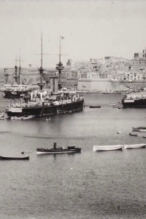 Panorama of Grand Harbour, Malta, Showing Battleships, Etc. Poster