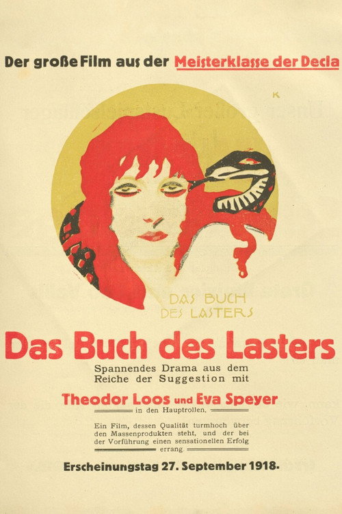 Das Buch des Lasters Poster