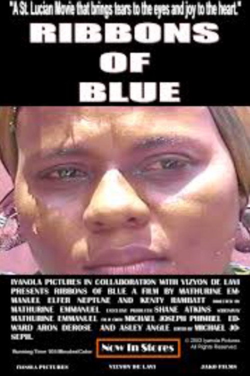 Ribbons of Blue Poster