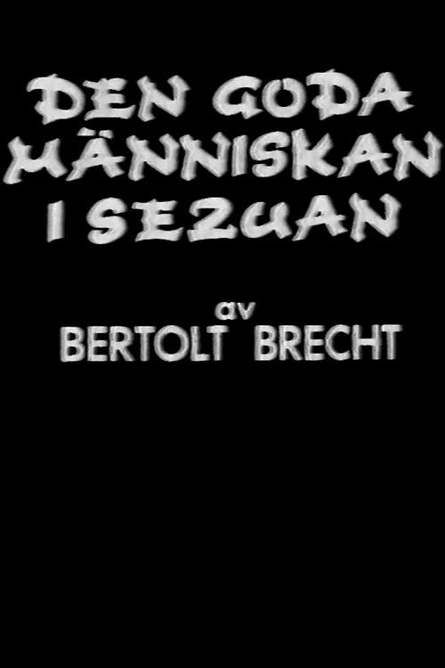 The Good Person of Szechwan Poster