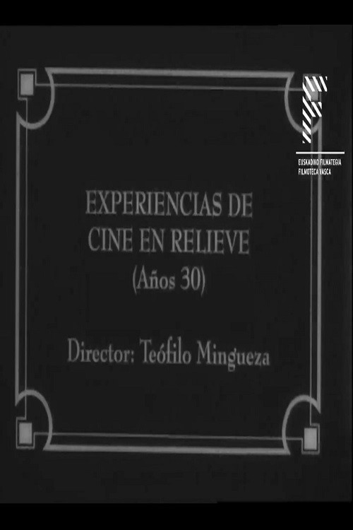 Film experiences in relief (1930s) Poster