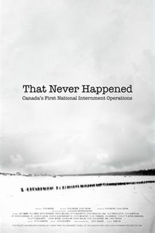 That Never Happened: Canada's First National Internment Operations Poster