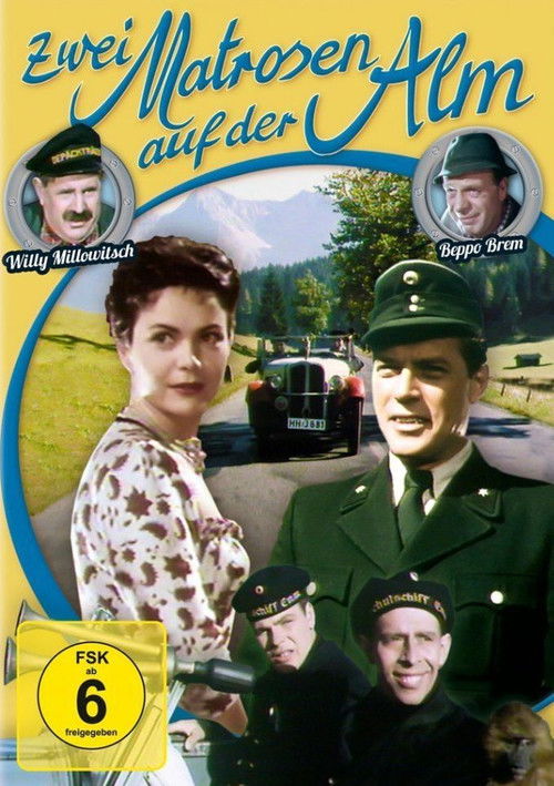 Zwei Matrosen auf der Alm Poster