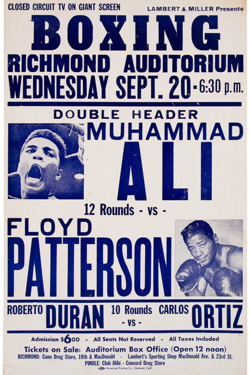 Muhammad Ali vs. Floyd Patterson I Poster