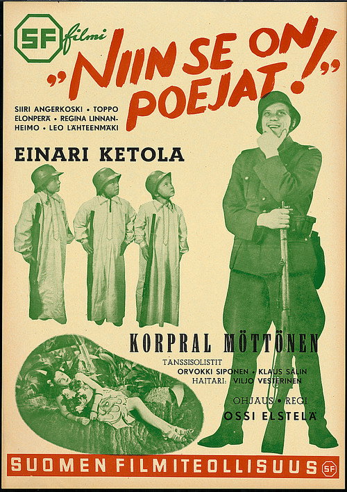 Niin se on, poijaat! Poster