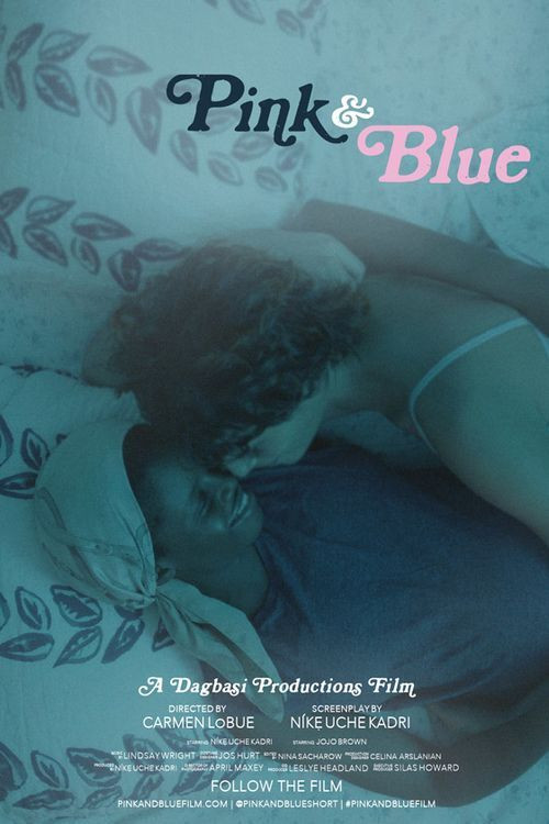 Pink & Blue Poster