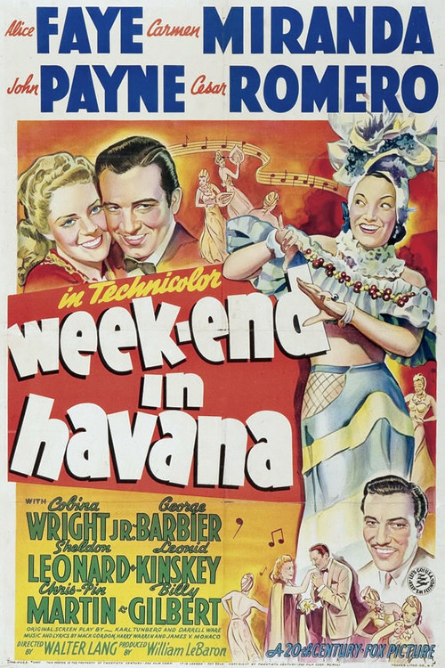 Week-End in Havana Poster