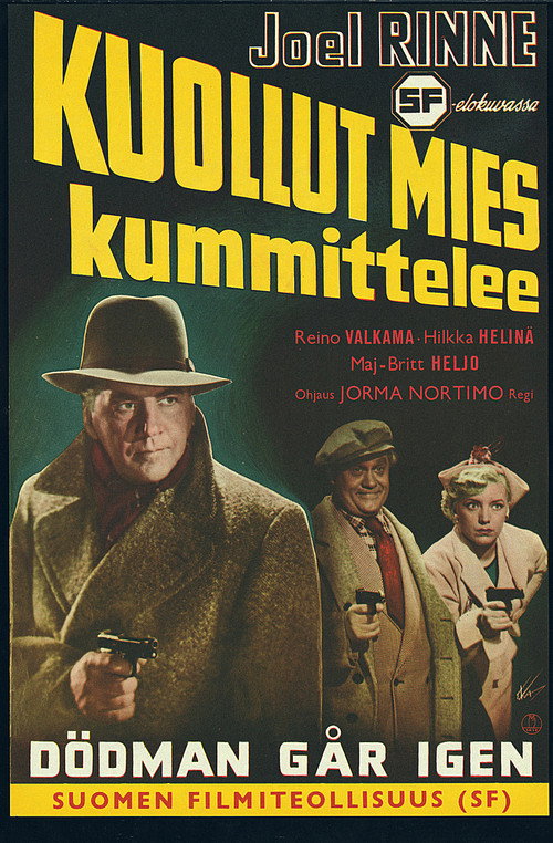Kuollut mies kummittelee Poster