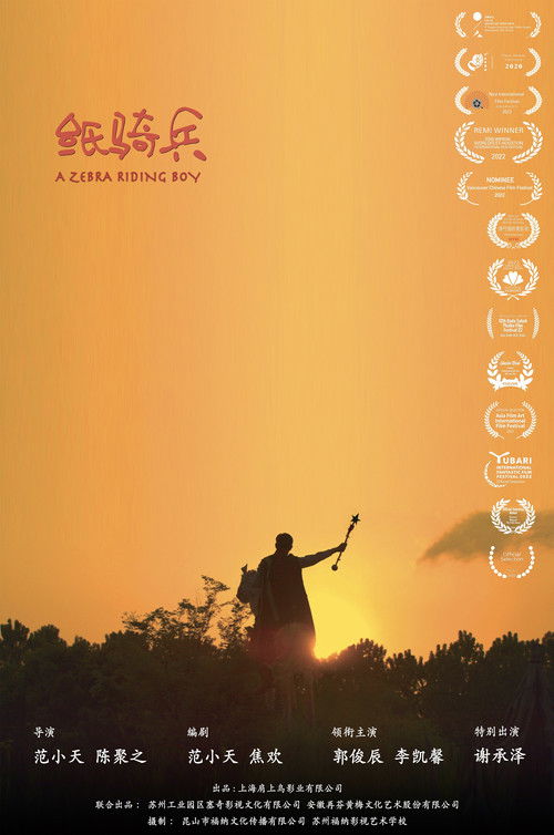 A Zebra-Riding Boy Poster