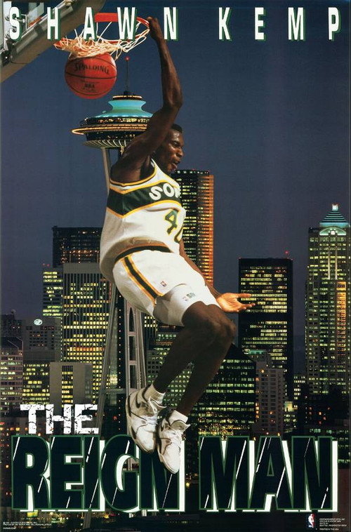 Shawn Kemp - The Reign Man Poster