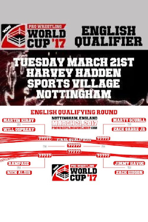 WCPW Pro Wrestling World Cup 2017 • English Qualifier Poster
