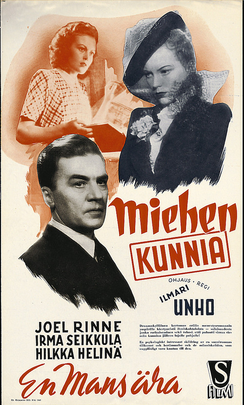 Miehen kunnia Poster