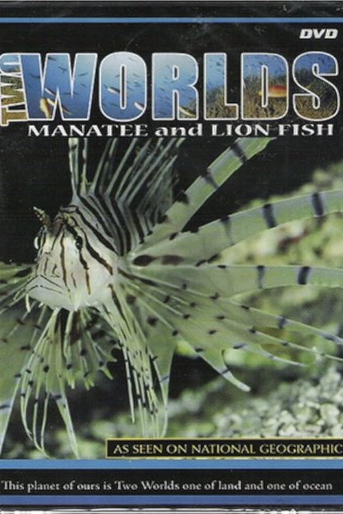 Two Worlds: Manatee and Lion Fish Poster